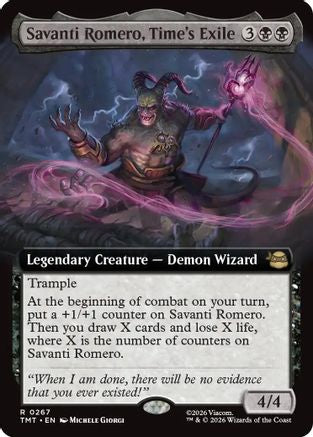 Savanti Romero, Time's Exile (Extended Art) [Teenage Mutant Ninja Turtles] Foil