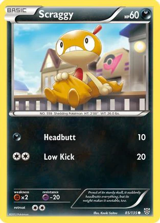 Scraggy - 85/108 [Plasma Storm] Reverse Holofoil