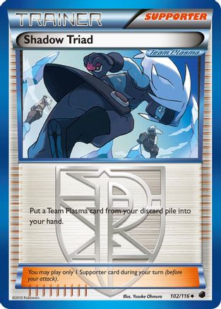 Shadow Triad (Team Plasma) - 102/106 [Plasma Freeze] Reverse Holofoil