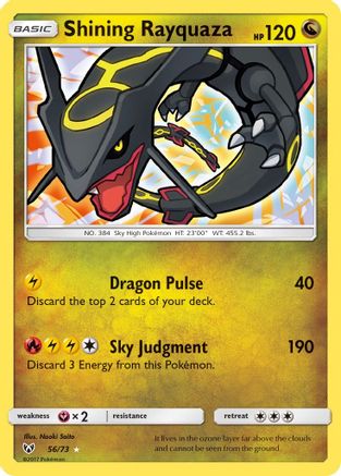 Shining Rayquaza - 56/73 [Shining Legends] Holofoil
