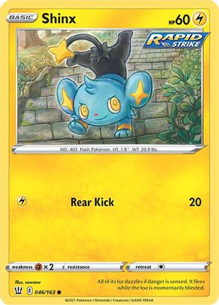 Shinx - 46/163 [SWSH05: Battle Styles] Reverse Holofoil