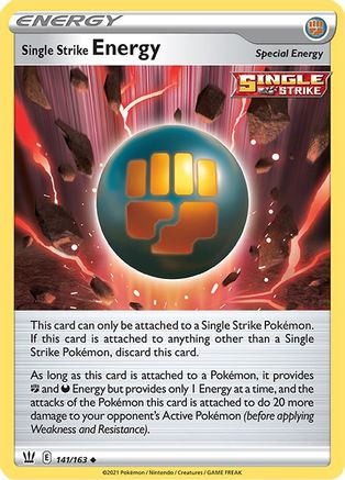 Single Strike Energy - 141/163 [SWSH05: Battle Styles] Reverse Holofoil