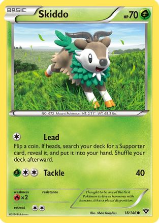 Skiddo - 18/106 [XY Base Set] Reverse Holofoil