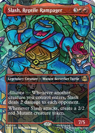 Slash, Reptile Rampager (Borderless) [Teenage Mutant Ninja Turtles]