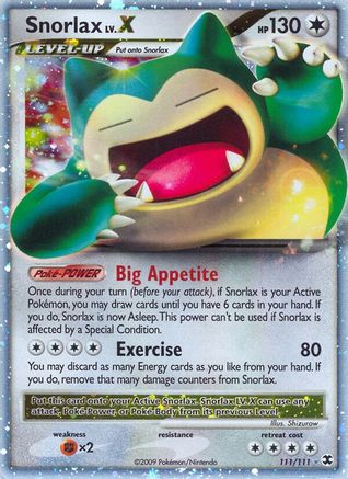 Snorlax Lv.X - 111/106 [Rising Rivals] Holofoil