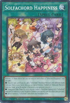 Solfachord Happiness [DOOD-EN065] Common / Short Print 1st Edition
