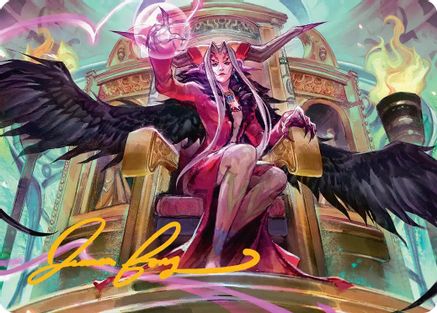 Sorceress's Schemes Art Card (Gold-Stamped Signature) [Art Series: FINAL FANTASY]