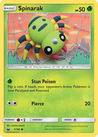 Spinarak - 5/168 [SM - Celestial Storm] Reverse Holofoil