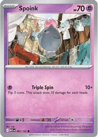 Spoink - 62/null [ME01: Mega Evolution] Reverse Holofoil