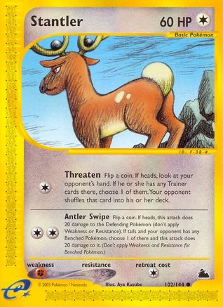 Stantler - 102/144 [Skyridge] Reverse Holofoil