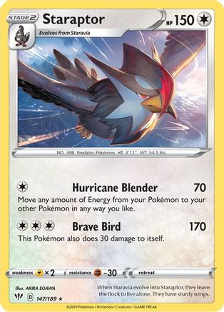 Staraptor - 147/189 [SWSH03: Darkness Ablaze] Reverse Holofoil