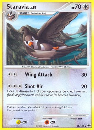 Staravia - 52/106 [Stormfront] Reverse Holofoil
