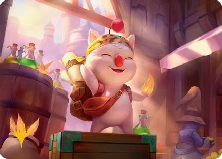 Stiltzkin, Moogle Merchant Art Card (Gold-Stamped Planeswalker Symbol) [Art Series: FINAL FANTASY]