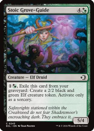 Stoic Grove-Guide [Lorwyn Eclipsed] Foil