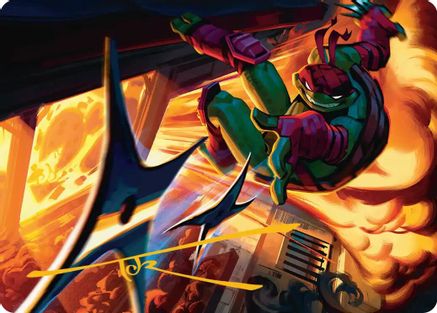 Storm of Steel Art Card (Gold-Stamped Signature) [Art Series: Teenage Mutant Ninja Turtles]