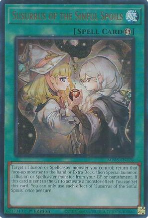 Susurrus of the Sinful Spoils [MP25-EN228] Ultra Rare 1st Edition