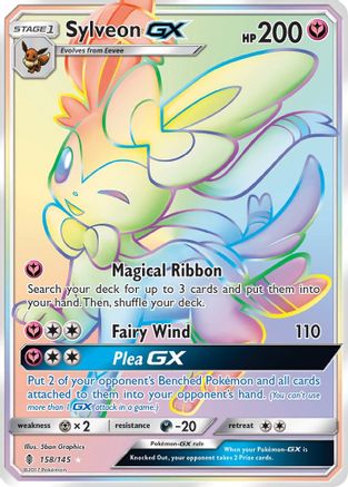 Sylveon GX (Secret) - 158/145 [SM - Guardians Rising] Holofoil