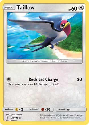 Taillow - 103/145 [SM - Guardians Rising] Reverse Holofoil
