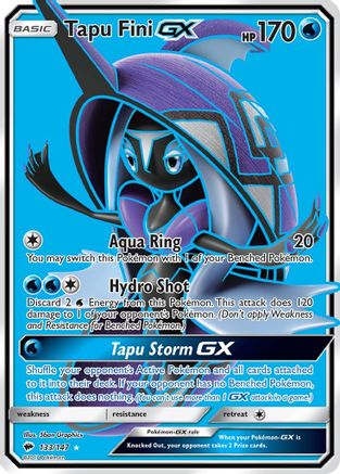 Tapu Fini GX (Full Art) - 133/147 [SM - Burning Shadows] Holofoil