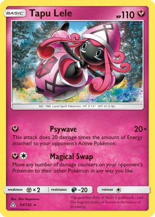 Tapu Lele - 94/156 [SM - Ultra Prism] Reverse Holofoil