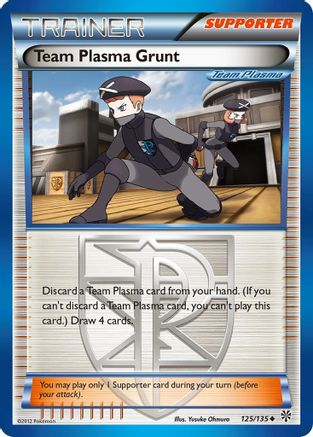 Team Plasma Grunt (Team Plasma) - 125/108 [Plasma Storm] Reverse Holofoil