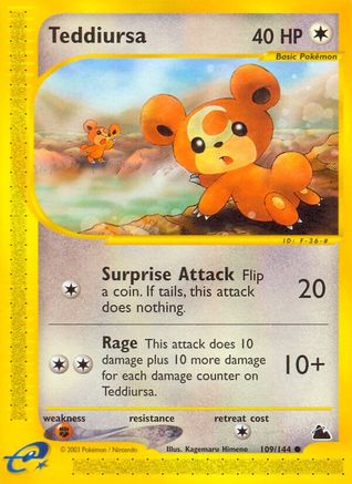 Teddiursa - 109/144 [Skyridge] Reverse Holofoil