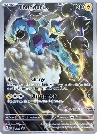 Thundurus - 209 (Pokemon Center Exclusive) - 209/106 [SV: Scarlet & Violet Promo Cards] Holofoil