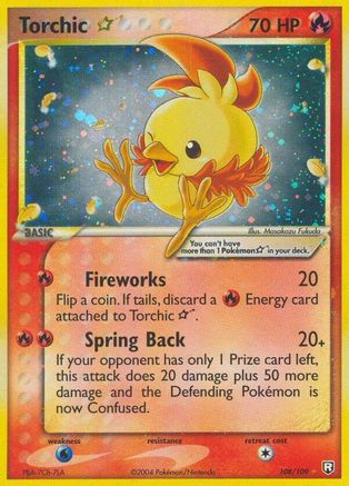 Torchic Star - 108/109 [Team Rocket Returns] Holofoil
