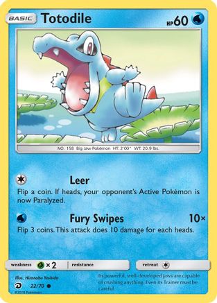 Totodile - 22/70 [Dragon Majesty] Reverse Holofoil
