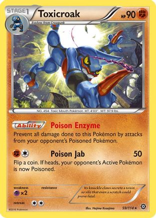 Toxicroak - 59/114 [XY - Steam Siege] Reverse Holofoil