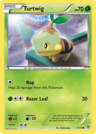 Turtwig - 1/108 [Plasma Storm] Reverse Holofoil