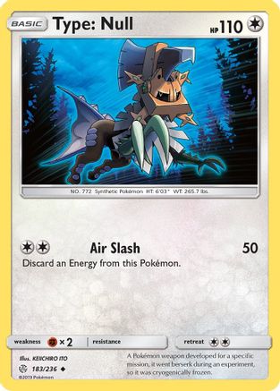 Type: Null - 183/236 [SM - Cosmic Eclipse] Reverse Holofoil