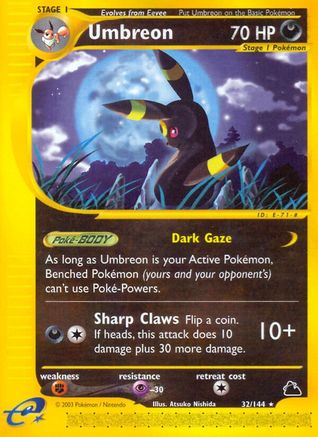 Umbreon (32) - 32/144 [Skyridge] Reverse Holofoil