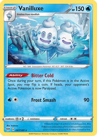 Vanilluxe - 47/189 [SWSH03: Darkness Ablaze]