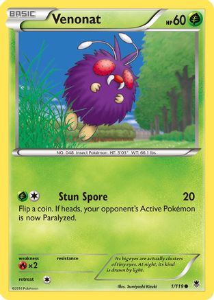 Venonat - 1/106 [XY - Phantom Forces]