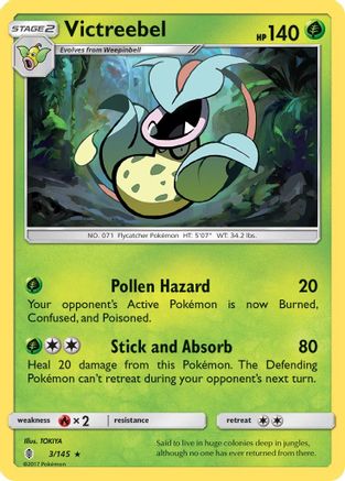 Victreebel - 3/145 [SM - Guardians Rising] Reverse Holofoil