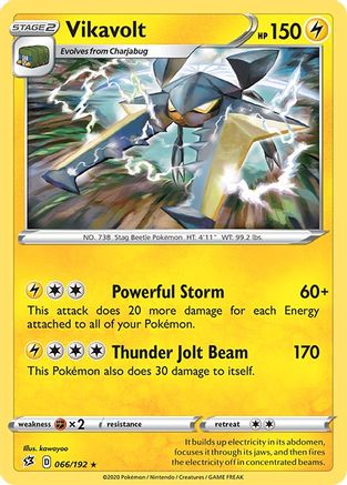 Vikavolt - 66/192 [SWSH02: Rebel Clash] Reverse Holofoil