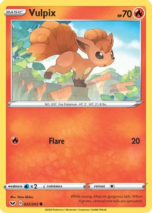 Vulpix - 22/202 [SWSH01: Sword & Shield Base Set] Reverse Holofoil