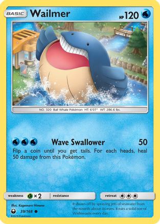 Wailmer - 39/168 [SM - Celestial Storm]