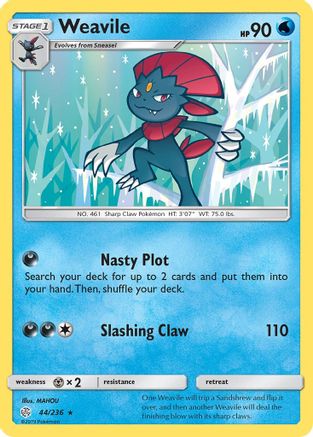 Weavile - 44/null [SM - Cosmic Eclipse]