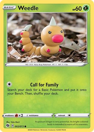 Weedle - 2/73 [Champion's Path] Reverse Holofoil