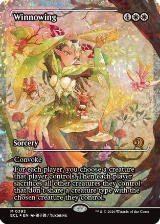 Winnowing (Showcase) (Fracture Foil) [Lorwyn Eclipsed] Foil