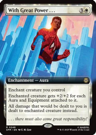 With Great Power... (Extended Art) [Marvel's Spider-Man] Foil