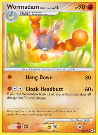 Wormadam Sandy Cloak - 50/106 [Arceus] Reverse Holofoil