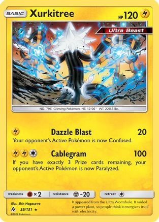 Xurkitree - 39/131 [SM - Forbidden Light] Reverse Holofoil