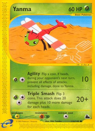 Yanma - 116/144 [Skyridge] Reverse Holofoil
