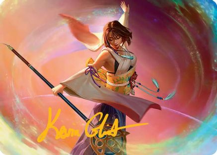 Yuna, Grand Summoner Art Card (Gold-Stamped Signature) [Art Series: FINAL FANTASY]