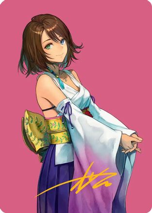 Yuna, Hope of Spira Art Card (Gold-Stamped Signature) [Art Series: FINAL FANTASY]