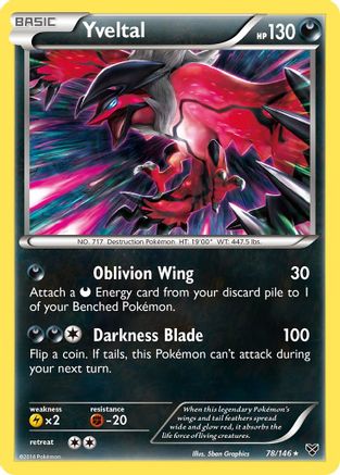Yveltal - 78/106 [XY Base Set] Reverse Holofoil