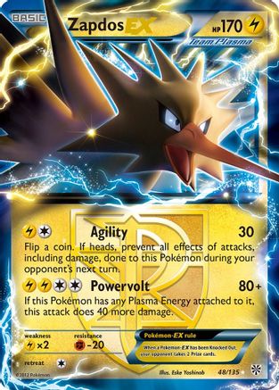 Zapdos EX (Team Plasma) - 48/108 [Plasma Storm] Holofoil
